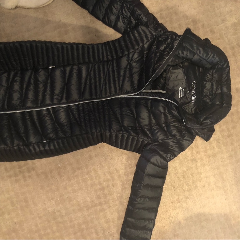 Calvin Klein xs black down jacket/light weight